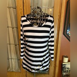 Rafiana striped long sleeve top